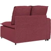 Modulinė sofa su porankiu, vyno raudonos spalvos, 100 cm