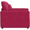 Modulinė sofa su porankiu, vyno raudonos spalvos, 100 cm