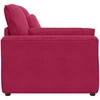 Modulinė sofa su porankiu, vyno raudonos spalvos, 100 cm
