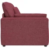 Modulinė sofa su porankiu, vyno raudonos spalvos, 100 cm