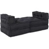 Modulinė sofa 4 pcs Antracito Audinys
