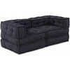 Modulinė sofa 2 pcs Antracito 140 x 70 x 56 cm Audinys