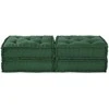 Modulinė sofa 2 pcs Žalia 140 x 70 x 36 cm audinys