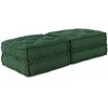 Modulinė sofa 2 pcs Žalia 140 x 70 x 36 cm audinys
