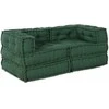 Modulinė sofa 2 pcs Žalia 140 x 70 x 56 cm Audinys