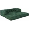 Modulinė sofa 2 pcs Žalia 140 x 70 x 56 cm audinys