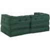 Modulinė sofa 2 pcs Žalia 140 x 70 x 56 cm audinys