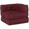 Modulinė sofa 3 pcs Raudonmedis Audinys