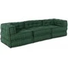 Modulinė sofa 3 pcs Žalia audinys