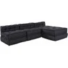 Modulinė sofa 4 pcs Antracito Audinys