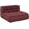Modulinė sofa 4 pcs Raudonmedis audinys