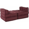 Modulinė sofa 4 pcs Raudonmedis audinys