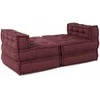 Modulinė sofa 4 pcs Raudonmedis Audinys