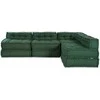 Modulinė sofa Audinys Žalia 210 x 140 x 56 cm