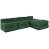 Modulinė sofa 4 pcs Žalia audinys
