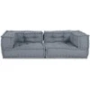 Modulinė sofa 3 pcs Pilka 140 x 70 x 36 cm audinys