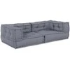 Modulinė sofa 3 pcs Pilka 140 x 70 x 36 cm audinys