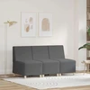 Modulinis sofa vienetas be rankų 3 vnt. Tamsiai pilka