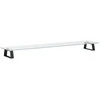 Laikiklis Monitoriaus stovas, juodas, 100x20x8cm, stiklas ir metalas