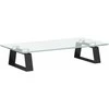 Laikiklis Monitoriaus stovas, juodas, 40x20x8cm, stiklas ir metalas