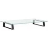 Laikiklis Monitoriaus stovas, juodas, 60x35x8cm, stiklas ir metalas