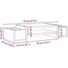 Laikiklis Monitoriaus stovas su lentyna, dūminė ruda, 70x27x15cm, mediena