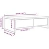 Laikiklis Monitoriaus stovas su stalčiais, artisano, 50x27x15cm, mediena
