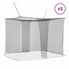 Moskito tinklas lovai 156 akies 3 pcs Juoda Poliesteris