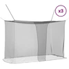 Moskito tinklas lovai 156 akies 3 pcs Juoda Poliesteris