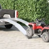 Motociklo rampos 680 kg 2 vnt. Sidabro 680 kg Aliuminis