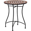 Mozaikinis bistro staliukas, rudos spalvos, 60cm, keramika