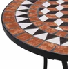 Mozaikinis bistro staliukas, rudos spalvos, 60cm, keramika