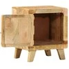 naktinė spintelė 2 vnt 40x32x46 cm medžio masyvo grubus mango