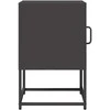 naktinė spintelė juoda 36x39x60,5 cm šaltai valcuotas plienas