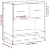 naktinė spintelė Juoda 60x31x60 cm Mediena ir metalas