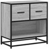 naktinė spintelė Pilka Sonoma 60x31x60 cm Mediena ir metalas