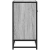 naktinė spintelė Pilka Sonoma 60x31x60 cm Mediena ir metalas