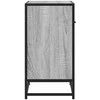 naktinė spintelė Pilka Sonoma 60x31x60 cm Mediena ir metalas