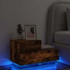 Naktinė spintelė su LED lemputėmis, dūminė, 70x36x40,5cm