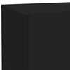 Naktinė spintelė su LED lemputėmis, juoda, 70x36x40,5cm