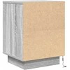 naktinė spintelė su LED lemputėmis Pilka Sonoma 38x34x50 cm