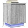 naktinė spintelė su LED lemputėmis Pilka Sonoma 38x34x50 cm
