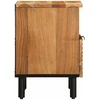 Naktinės spintelės, 2 vnt., 40x33x46 cm, akacijos masyvas