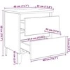Šalia lovos spintelė 2 pcs Sena mediena 40 x 35 x 50 cm