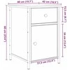 Šalia lovos spintelė 2 pcs Senas medis 40 x 42 x 60 cm