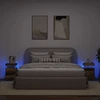 Naktinės spintelės su LED, 2vnt., medienos, 35x39x55cm, mediena