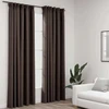 Naktinės užuolaidos su kabliukais, 2vnt., taupe, 140x245cm