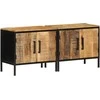 Šalia lovos spintelė 2 pcs Ruda ir juoda 50 x 30 x 45 cm