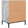 Šalia lovos spintelė 2 pcs Betono pilka 49 x 36 x 61 cm