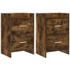 Naktiniai staliukai 2 pcs Dūminio ąžuolo 40 x 30 x 60 cm